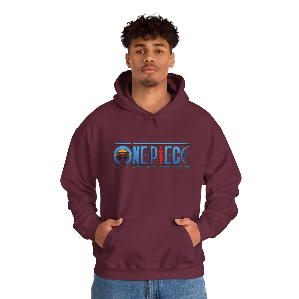 One Piece Hoodie — Luffy Crew Christmas Graphic Pullover
