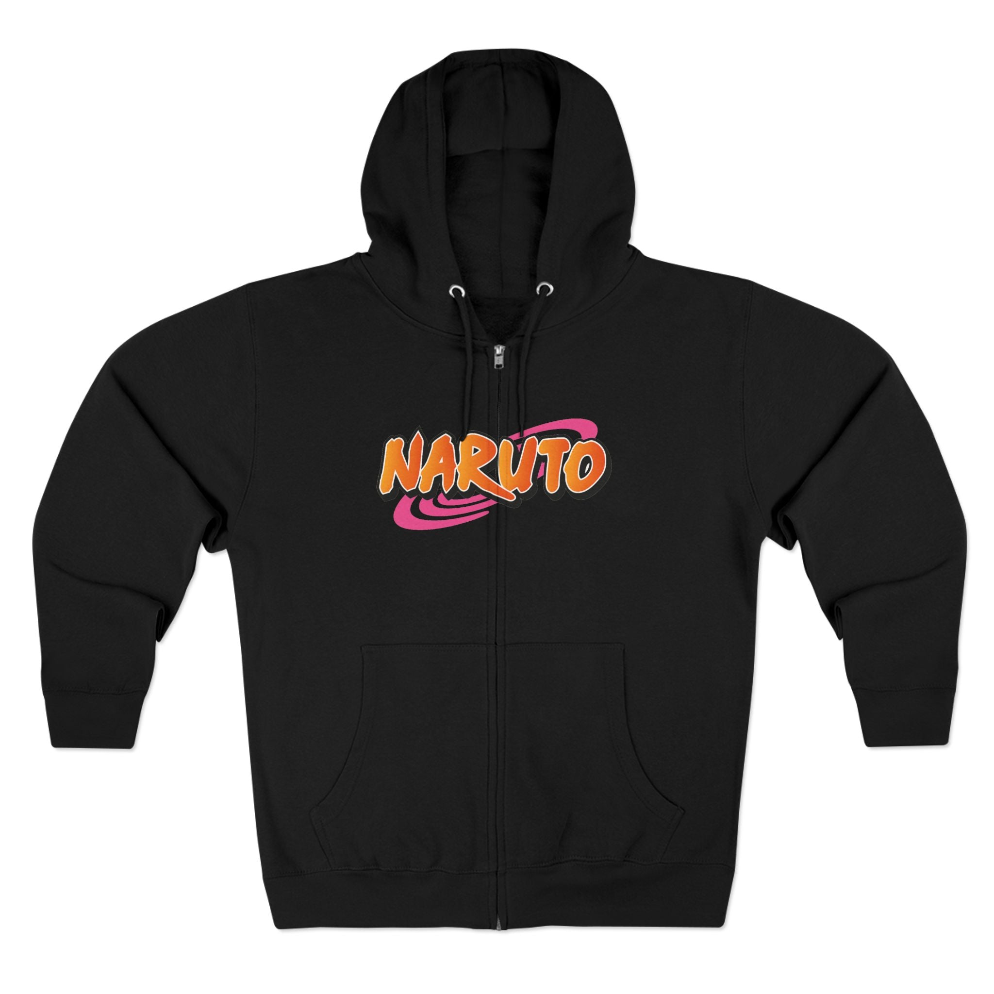 Naruto Zip Hoodie – Naruto, Sasuke & Gaara Anime Graphic Zip-Up