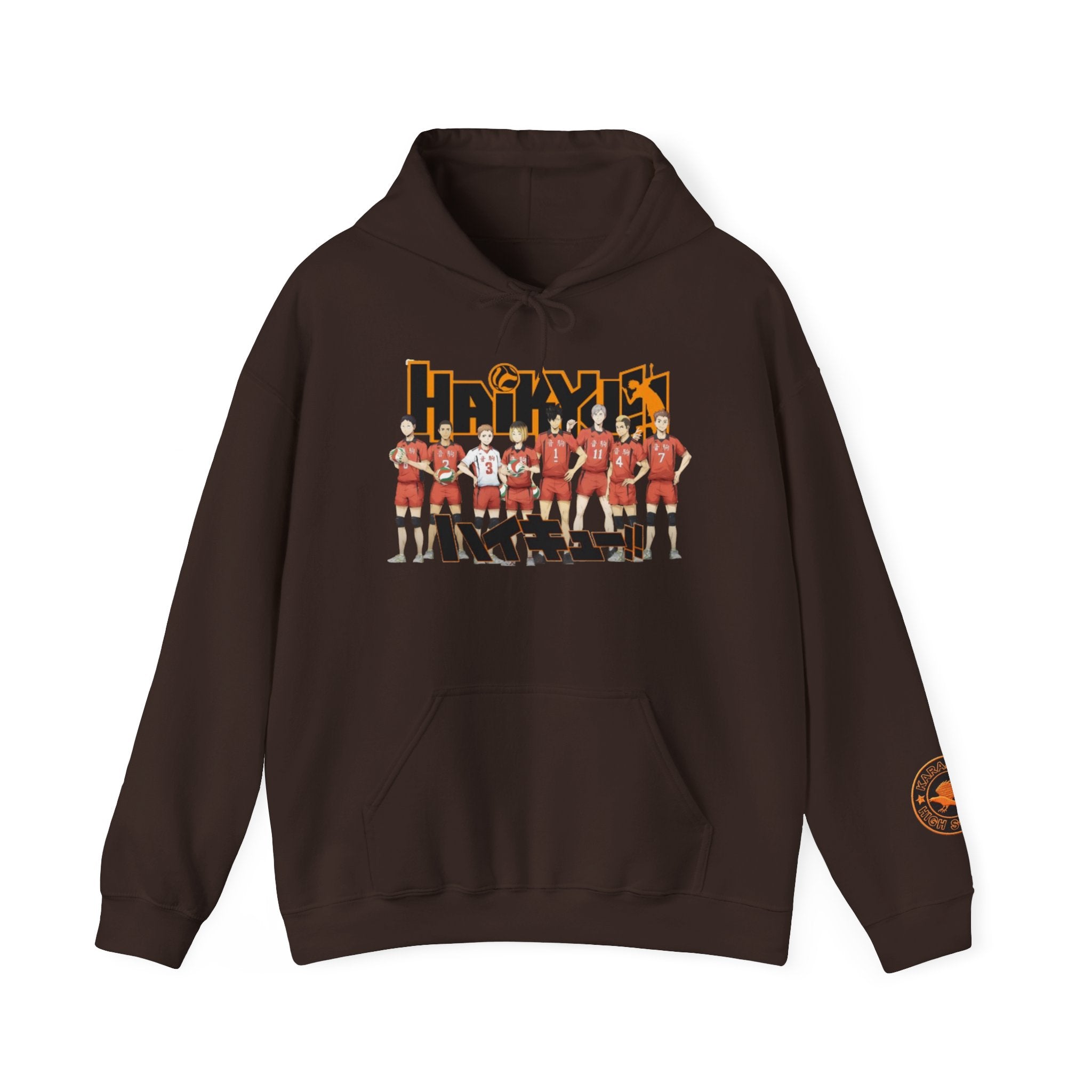 Haikyull Team Lineup Hoodie — Anime Volleyball Crew Sweatshirt