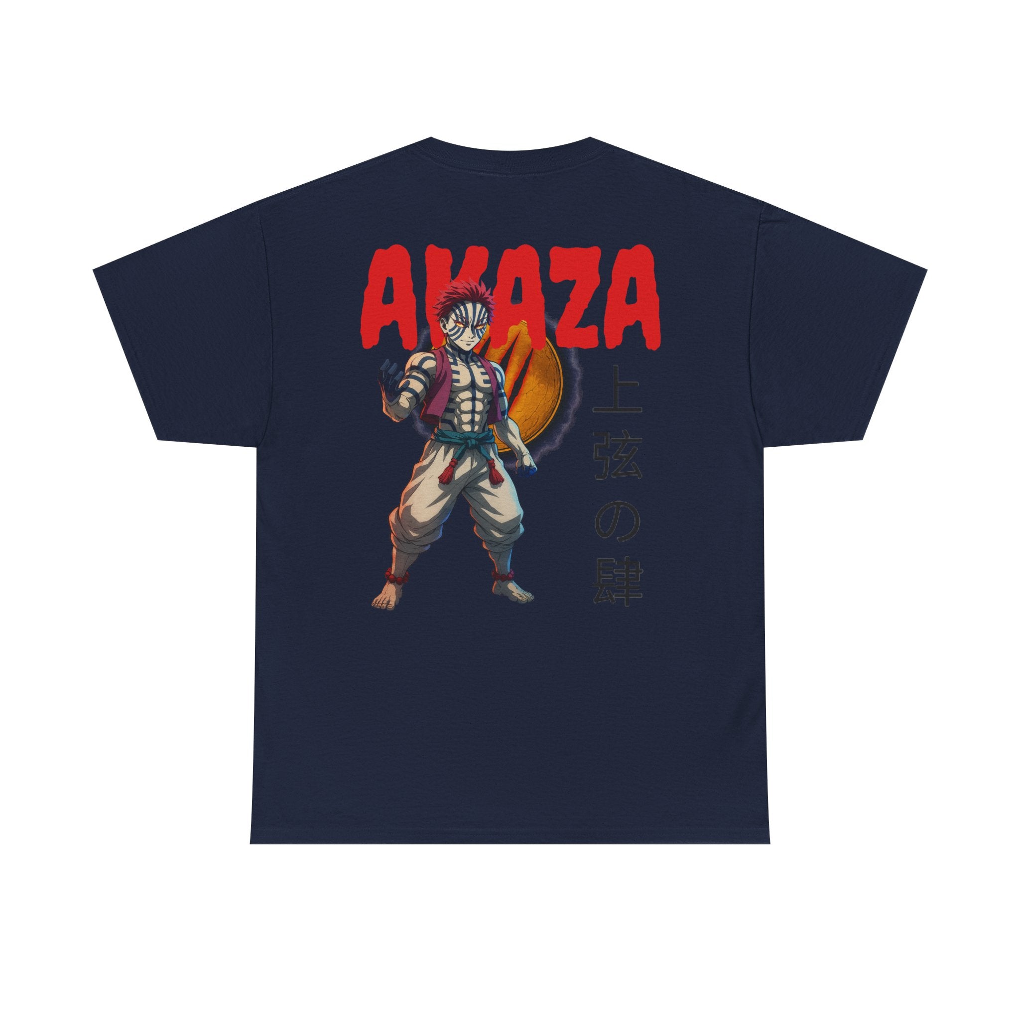 Akaza Demon Slayer Tee — Anime Graphic T‑Shirt with Kanji