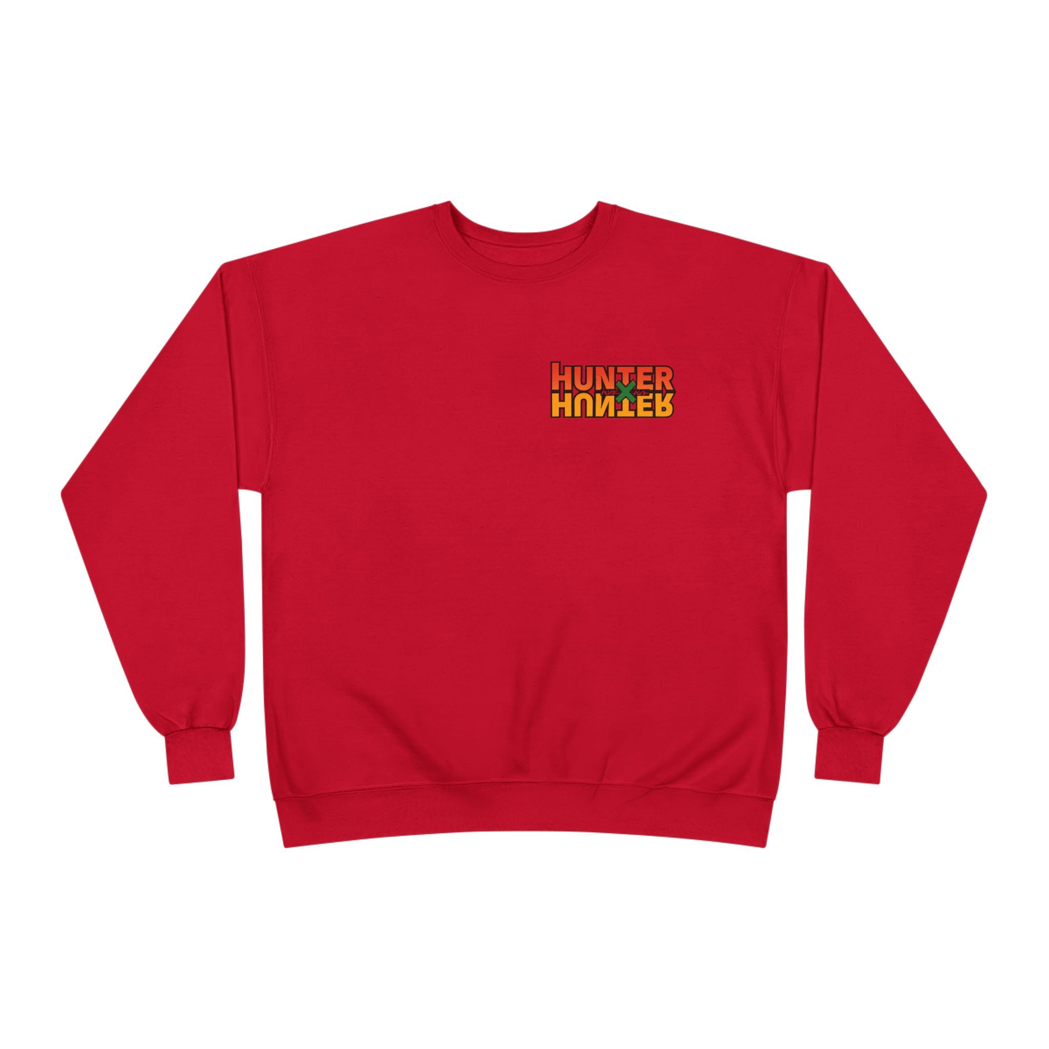 Merry Christmas Anime Crewneck Sweatshirt — 'Hunter' Front Logo & Festive Back Design