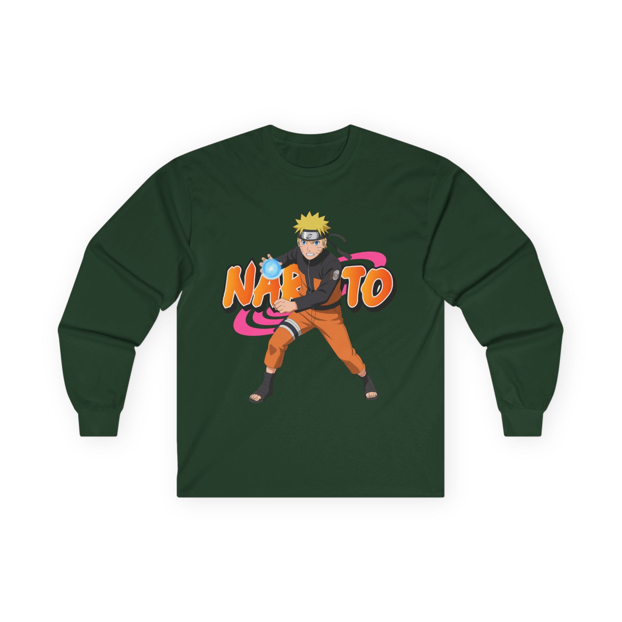 Naruto Rasengan Long Sleeve Tee — Anime Ninja Graphic Shirt