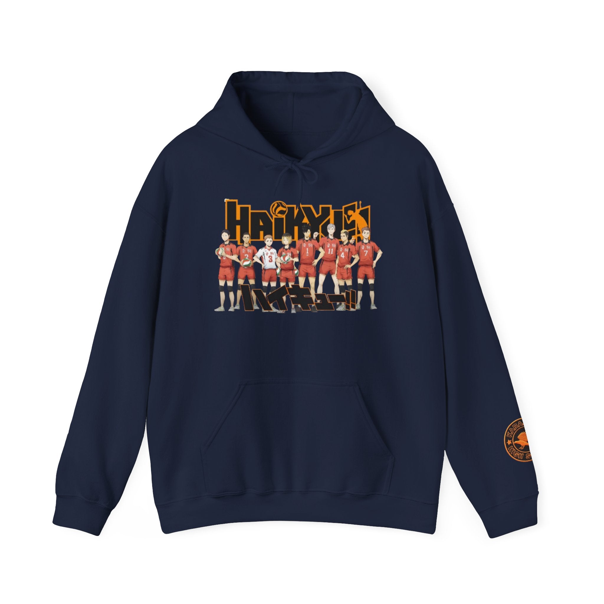 Haikyull Team Lineup Hoodie — Anime Volleyball Crew Sweatshirt