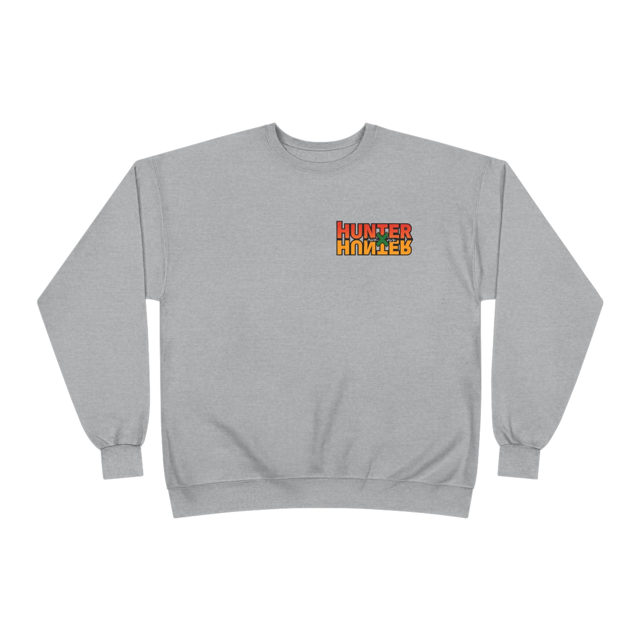 Merry Christmas Anime Crewneck Sweatshirt — 'Hunter' Front Logo & Festive Back Design