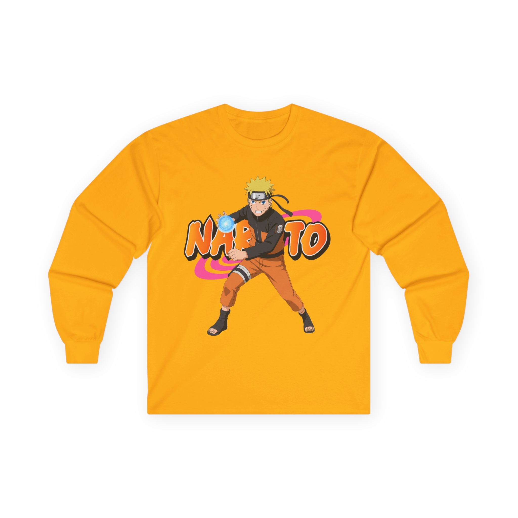 Naruto Rasengan Long Sleeve Tee — Anime Ninja Graphic Shirt