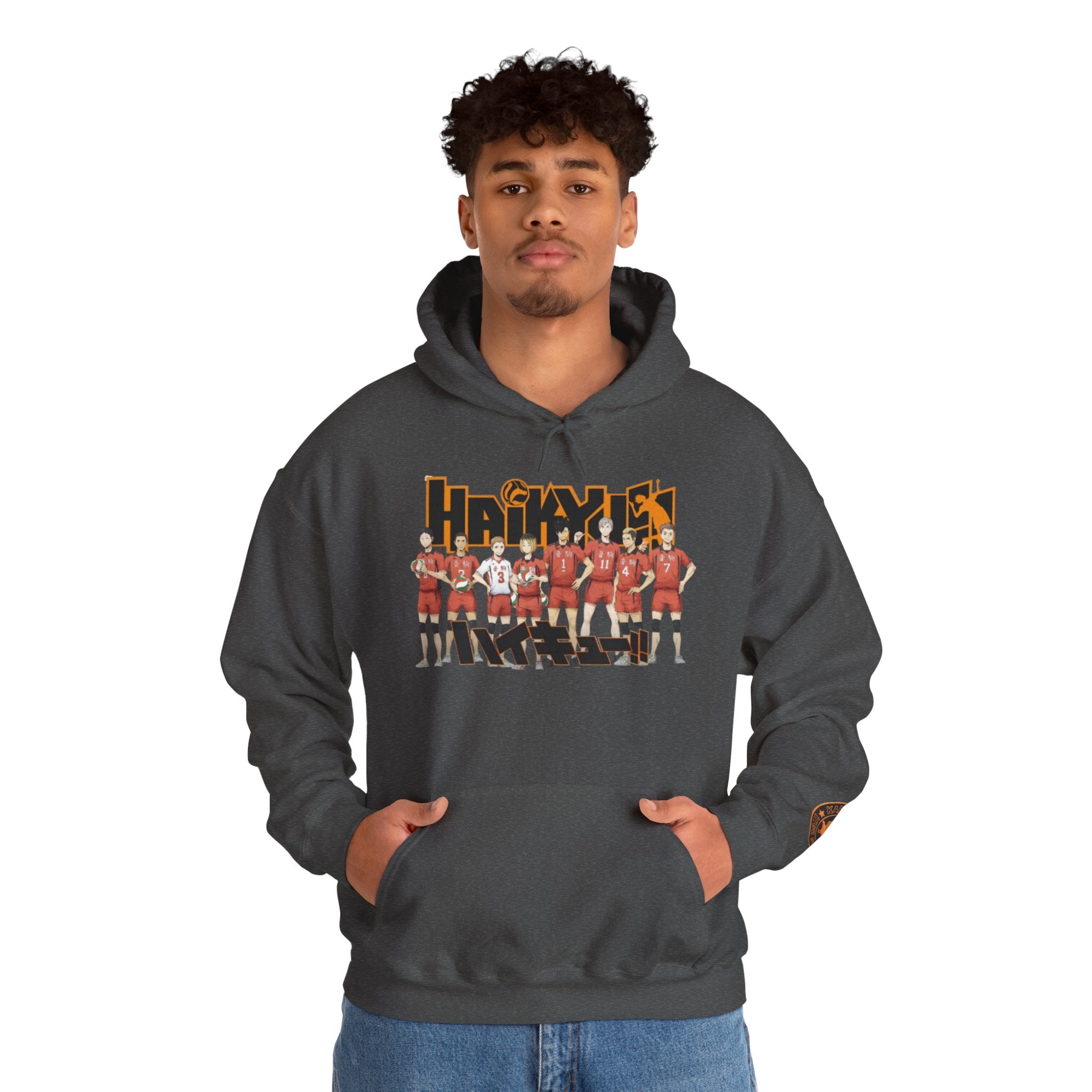 Haikyull Team Lineup Hoodie — Anime Volleyball Crew Sweatshirt