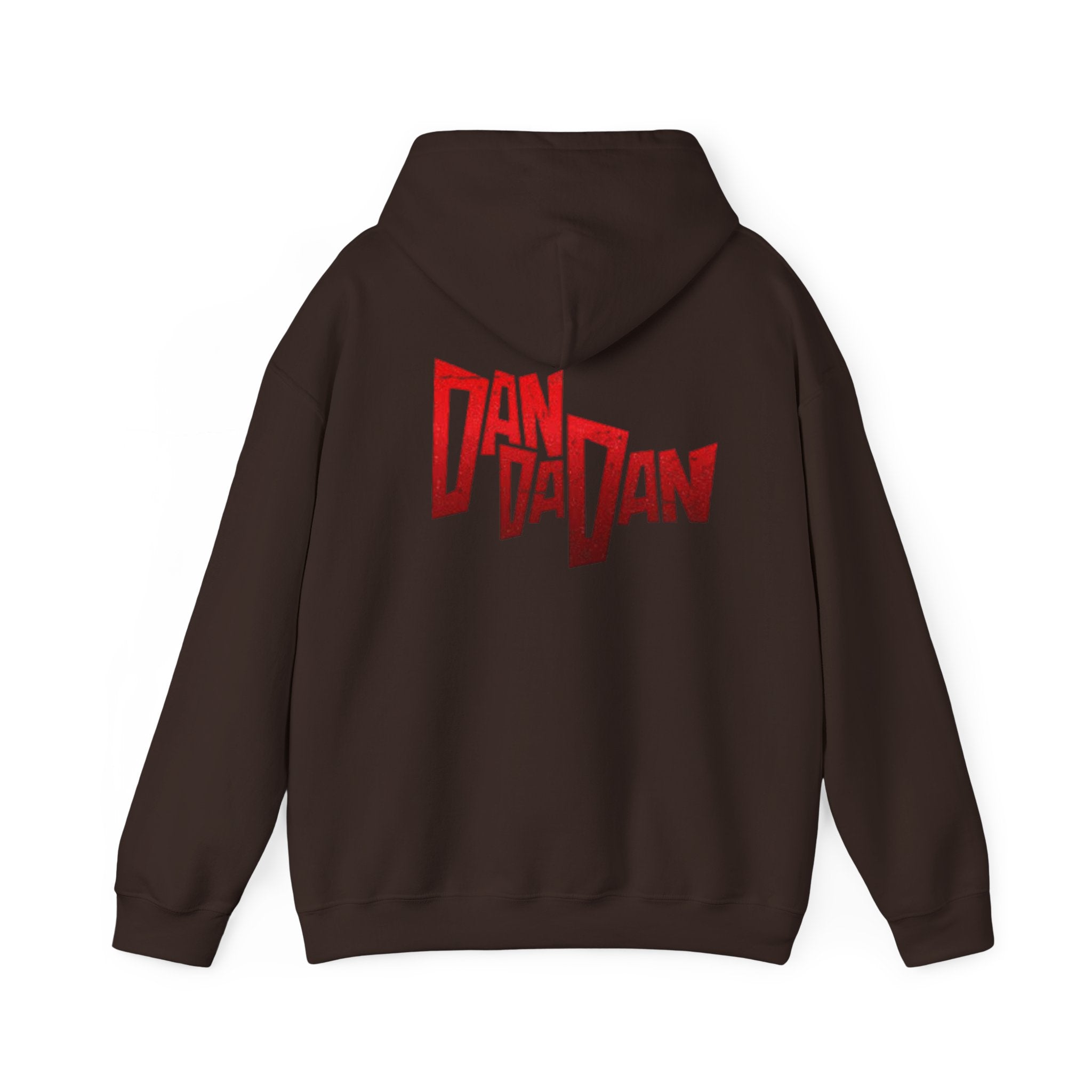 Hoodie — Red "Dandadan" Graphic Streetwear Pullover