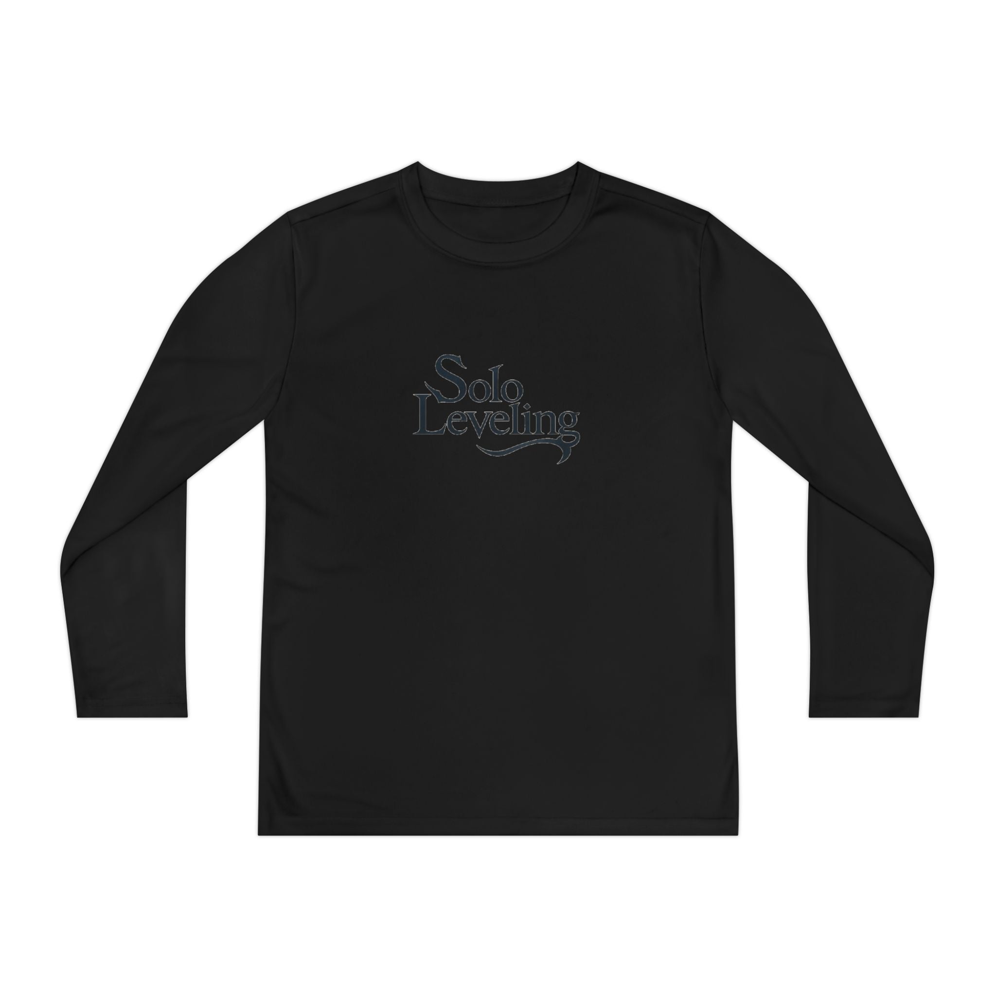 Youth Long Sleeve Tee — 'Solo Leveling' Minimal Logo Shirt