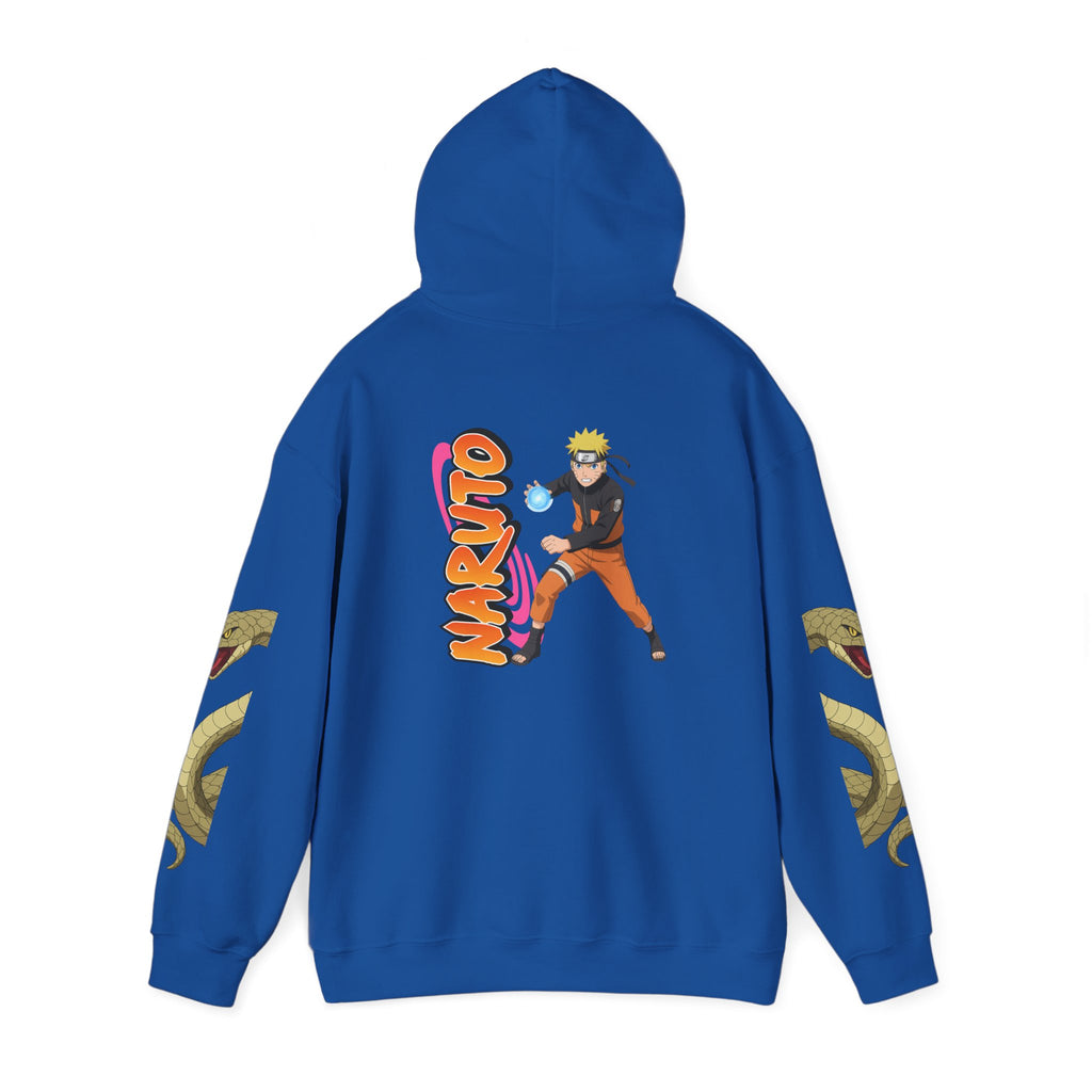 Naruto Hoodie with Orochimaru Quote & Snake Sleeve Graphics