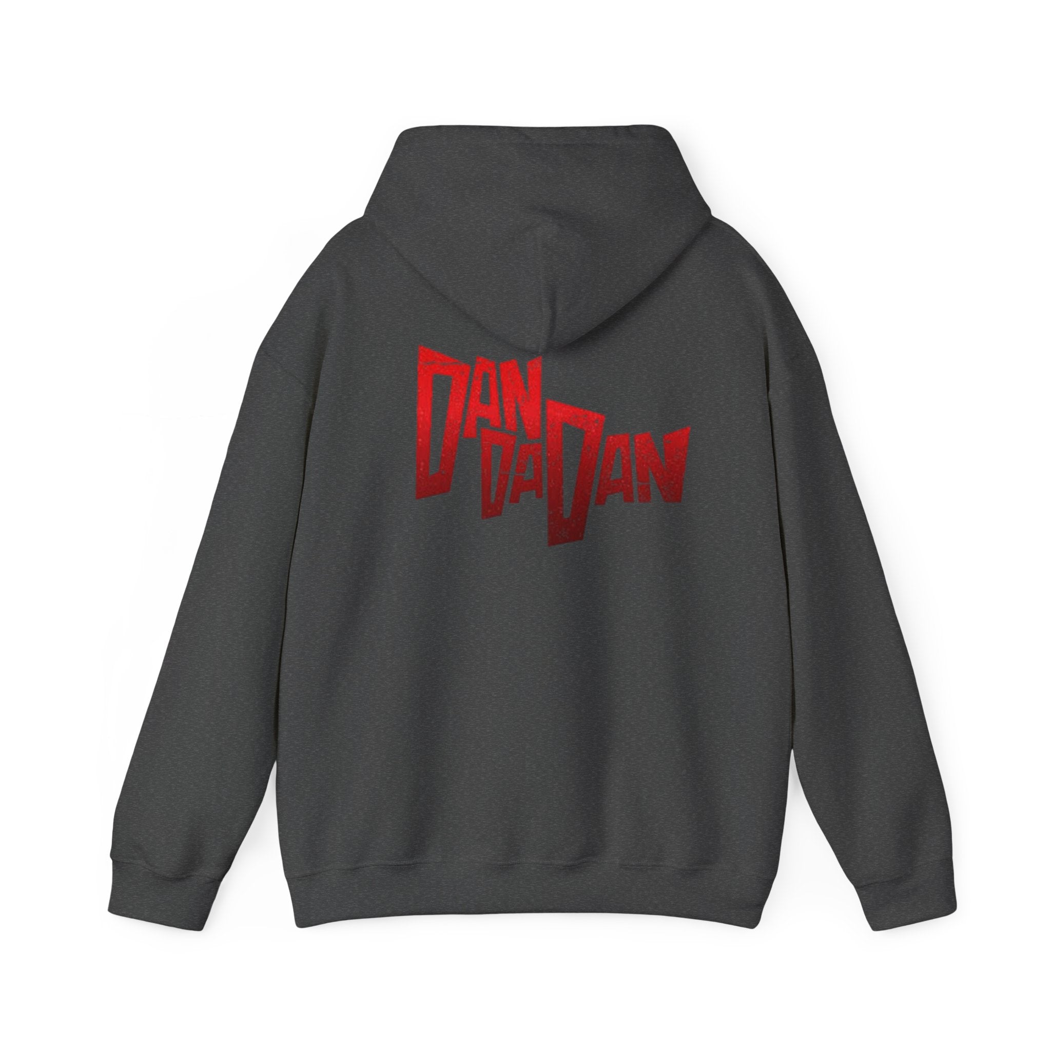 Hoodie — Red "Dandadan" Graphic Streetwear Pullover