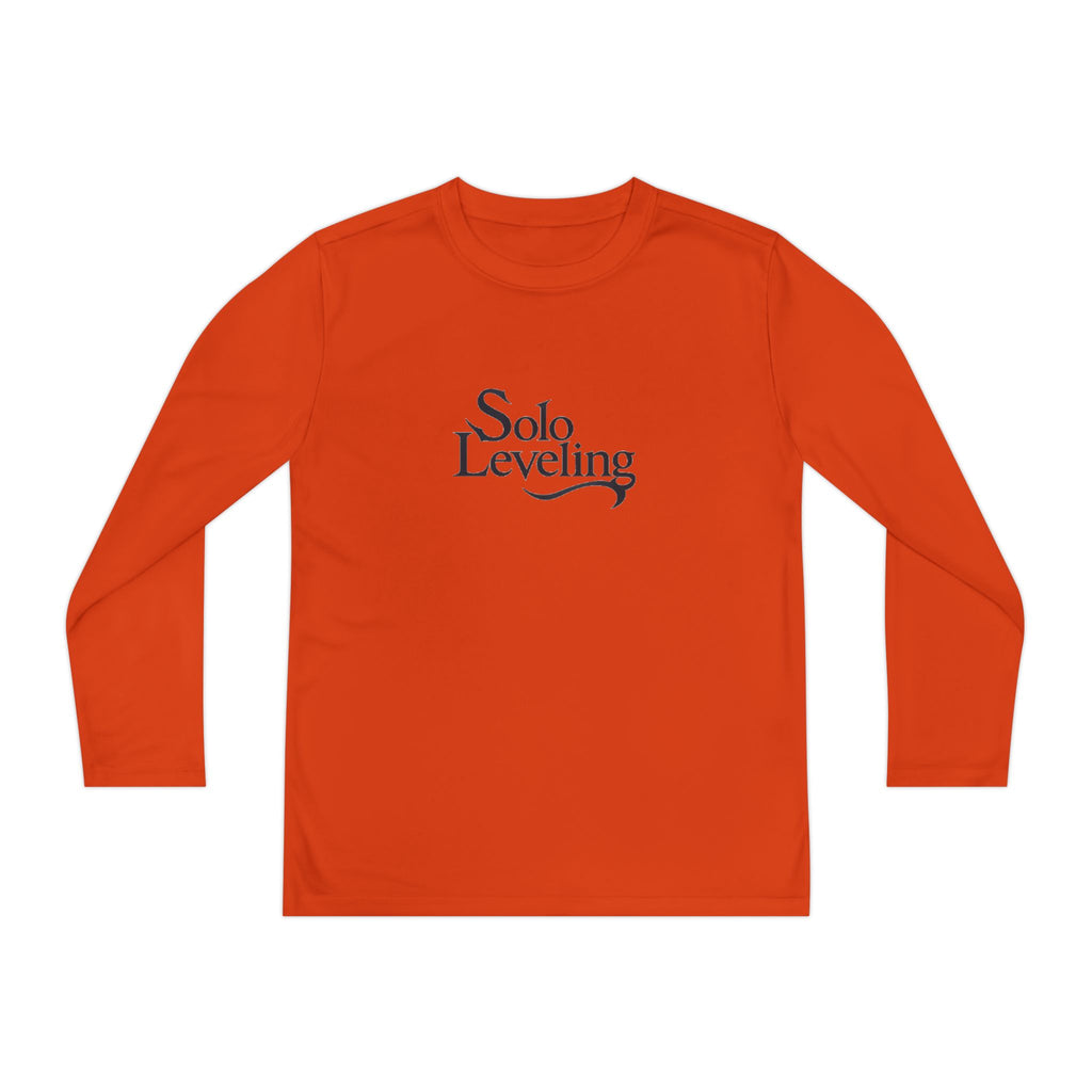 Youth Long Sleeve Tee — 'Solo Leveling' Minimal Logo Shirt