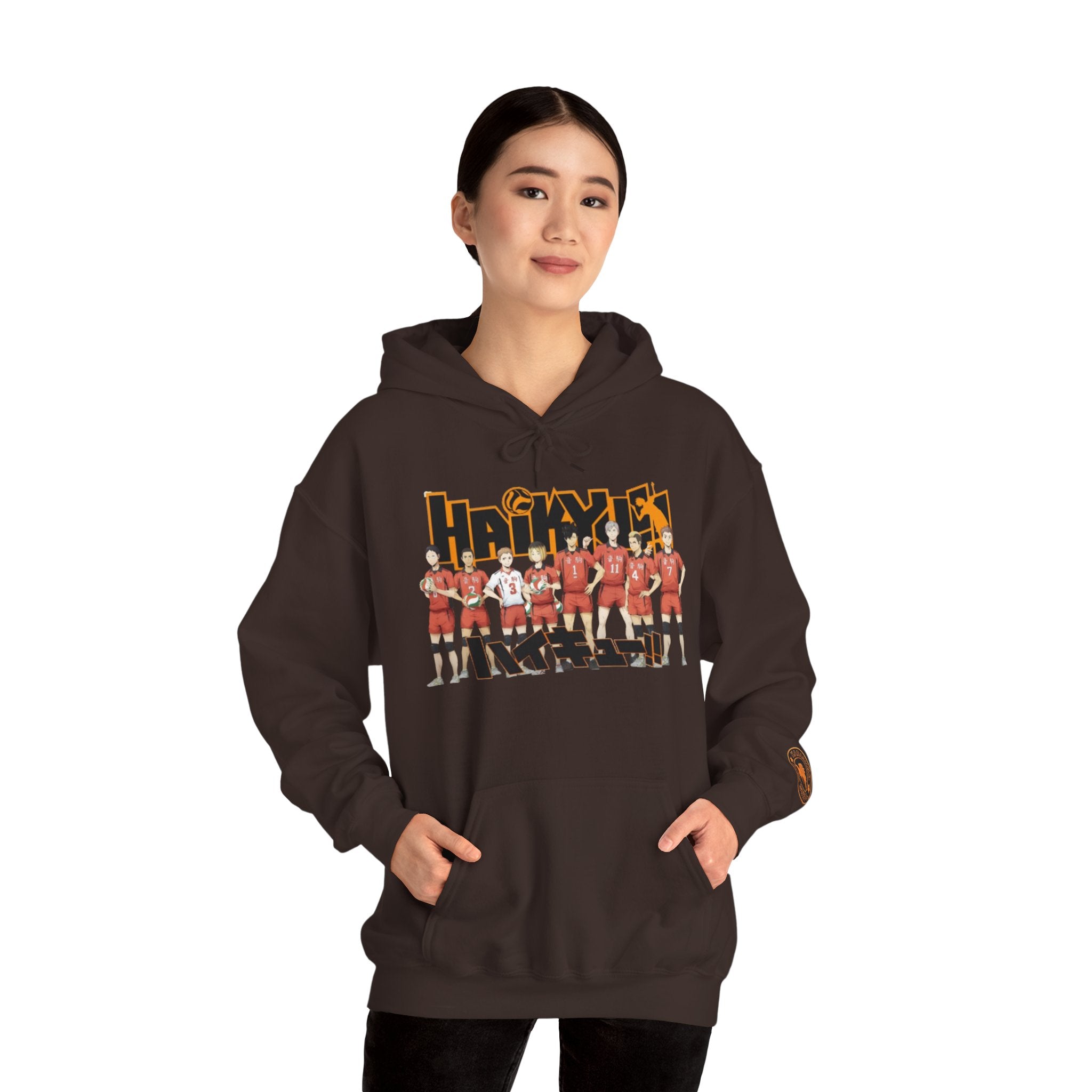 Haikyull Team Lineup Hoodie — Anime Volleyball Crew Sweatshirt