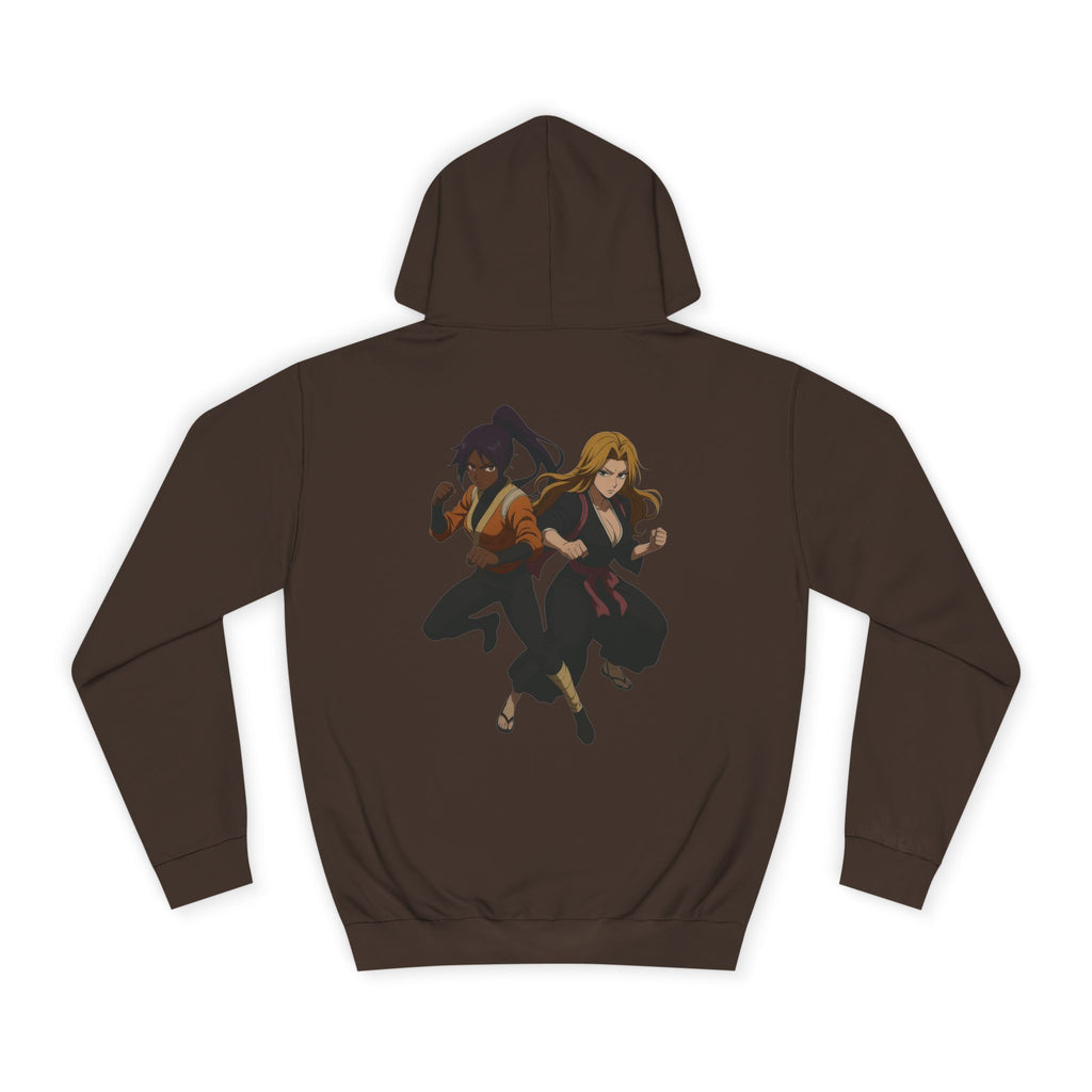 Bleach Anime Hoodie — Stylish College Flame Logo & Character Backprint