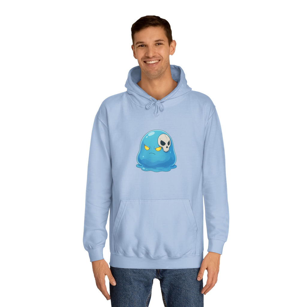 Cute Blue Slime Hoodie — 'Tempest' Gamer College Pullover