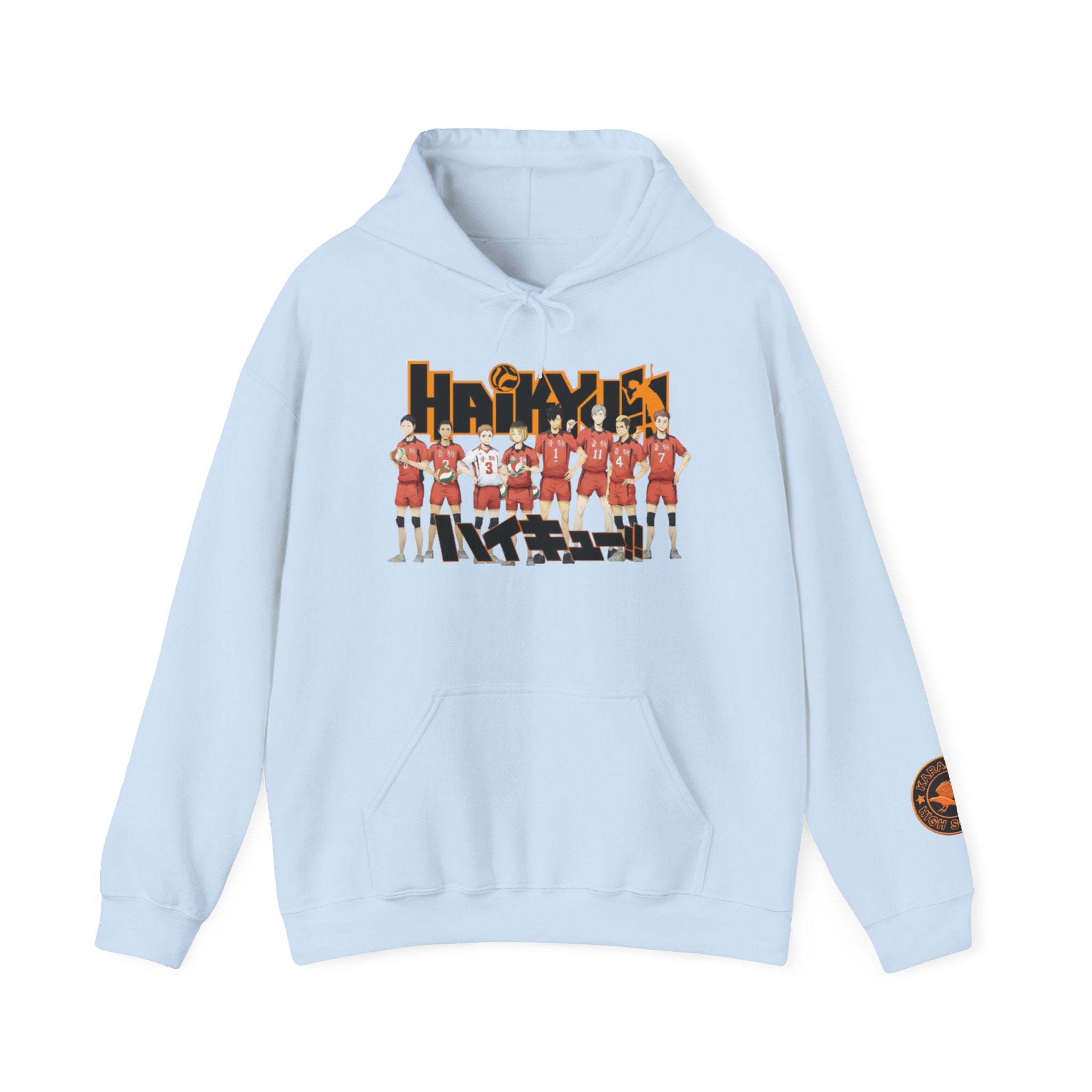 Haikyull Team Lineup Hoodie — Anime Volleyball Crew Sweatshirt