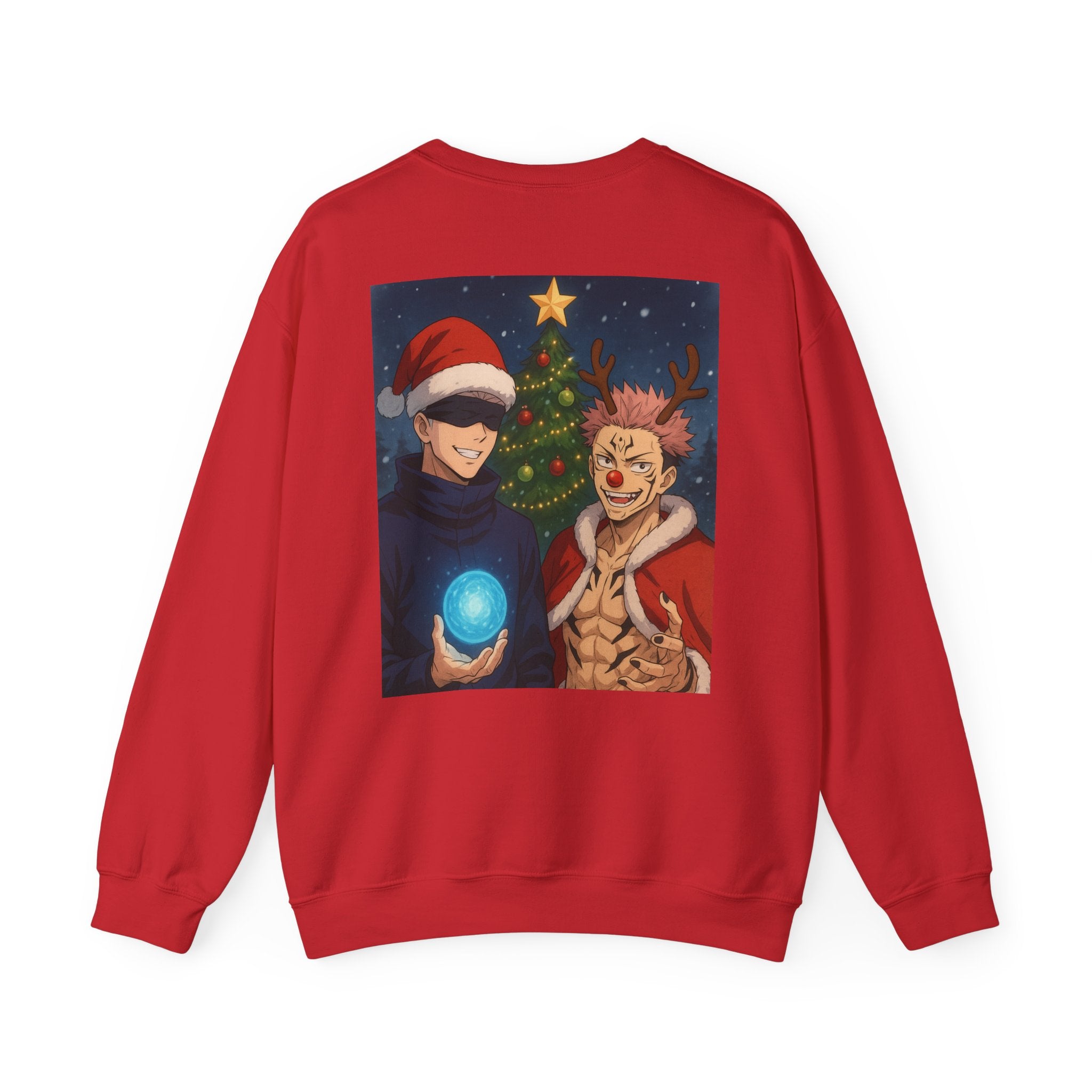 Jujutsu Kaisen Christmas Crewneck Sweatshirt — Holiday Anime Sweatshirt