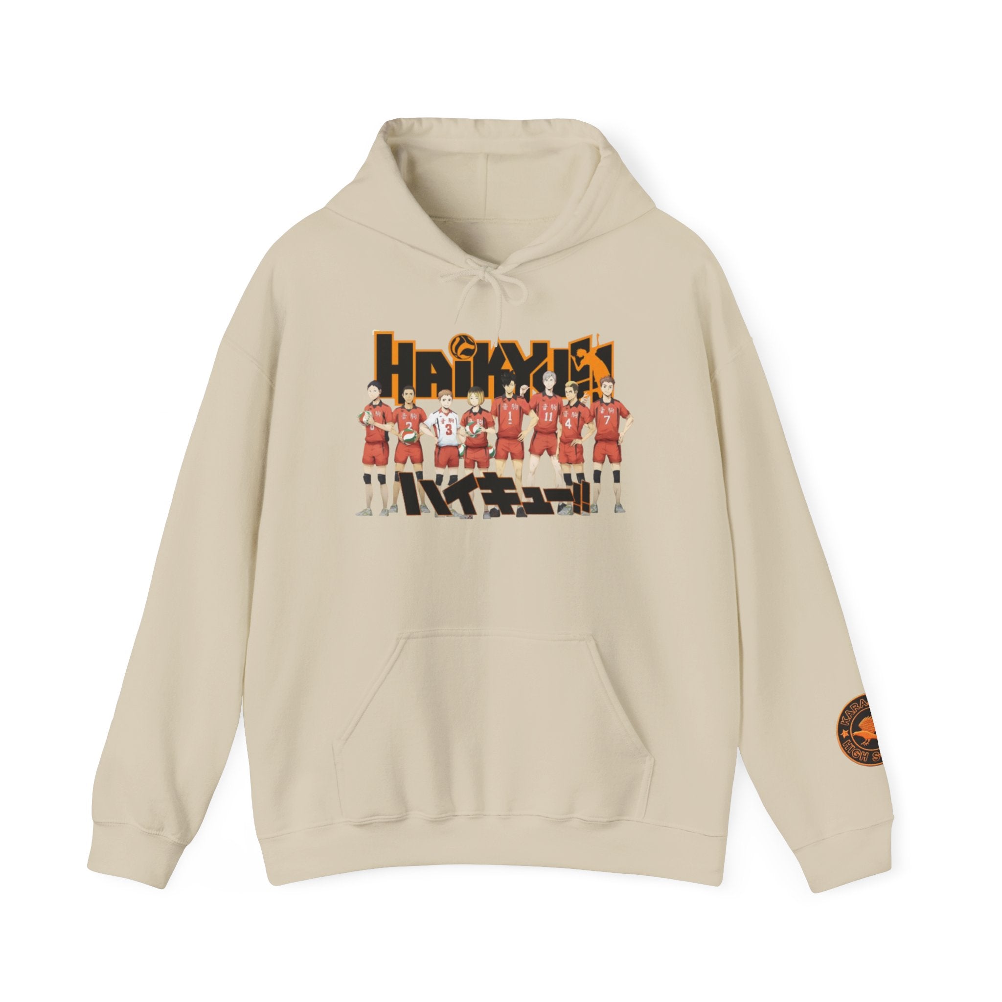 Haikyull Team Lineup Hoodie — Anime Volleyball Crew Sweatshirt