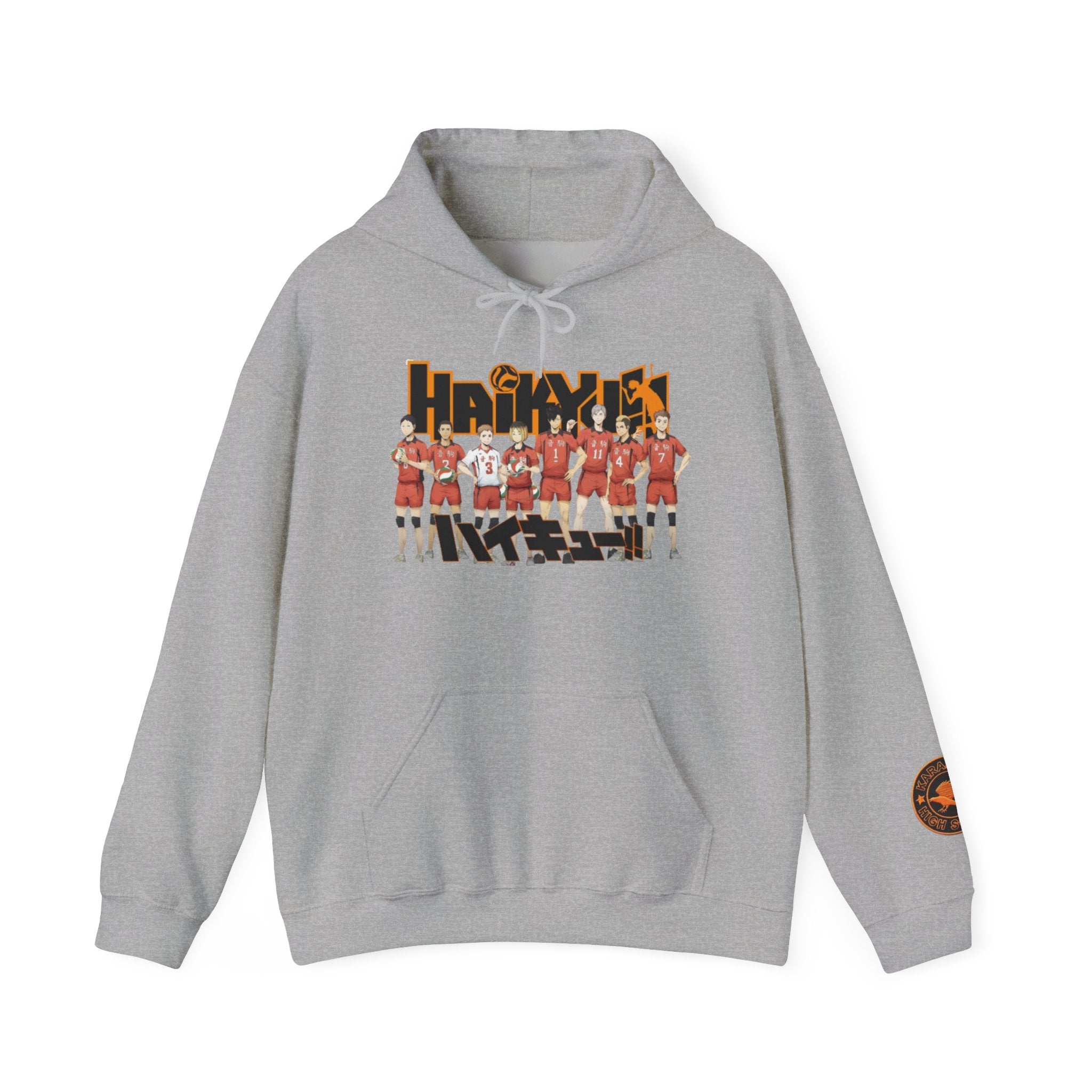 Haikyull Team Lineup Hoodie — Anime Volleyball Crew Sweatshirt